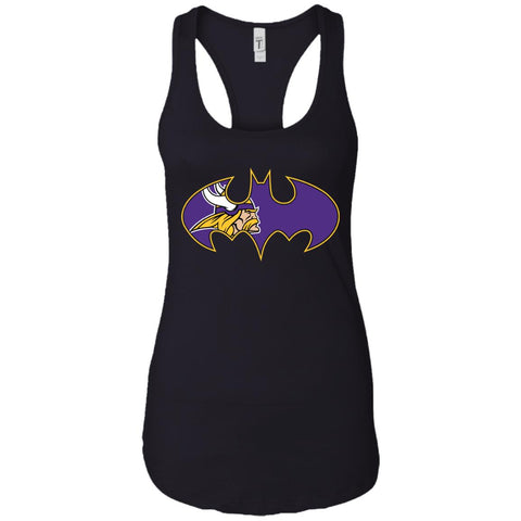 We Are The Minnesota Vikings Batman Nfl Mashup Women Tank Top Black / X-Small Women Tank Top - parenttees