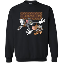 Louis Vuitton Cartoon Tom And Jerry T-shirt Crewneck Pullover Sweatshirt Crewneck Pullover Sweatshirt - parenttees