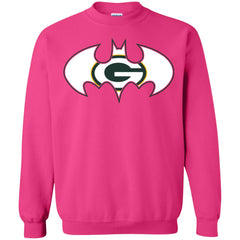 We Are The Green Bay Packers Batman Nfl Mashup Crewneck Pullover Sweatshirt Crewneck Pullover Sweatshirt - parenttees