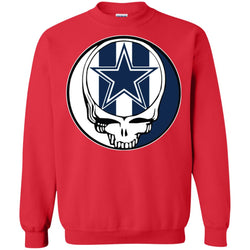 Dallas Cowboys Grateful Dead Steal Your Face Football Nfl Shirts Crewneck Pullover Sweatshirt