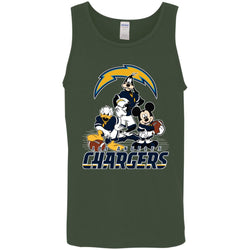 Mickey Mouse Los Angeles Chargers American Football Nfl Sports Shirt Men Cotton Tank