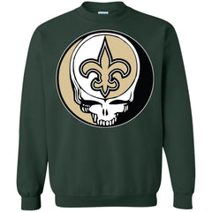 New Orleans Saints Grateful Dead Steal Your Face Football Nfl Shirts Crewneck Pullover Sweatshirt Crewneck Pullover Sweatshirt - parenttees