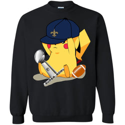 Nfl – New Orleans Saints Pikachu Super Bowl 2019 Football Crewneck Pullover Sweatshirt