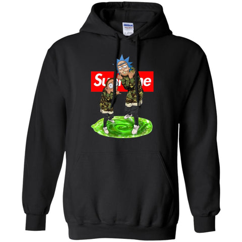 Supreme Rick And Morty Best T-shirt Pullover Hoodie Sweatshirt Black / S Pullover Hoodie Sweatshirt - parenttees