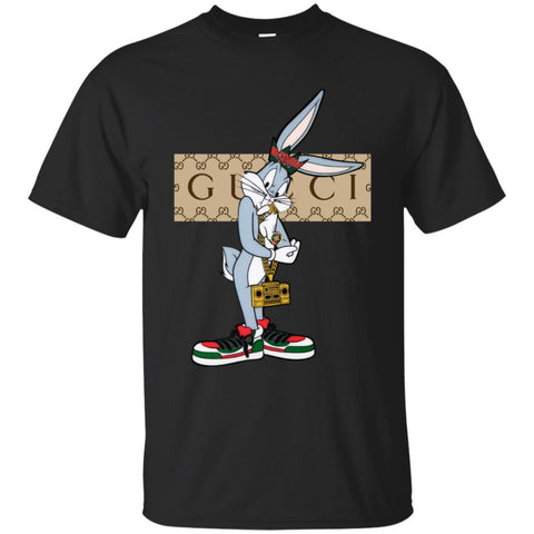 Best Gucci Rabbit T-shirt Men Cotton T-Shirt Black / S Men Cotton T-Shirt - parenttees