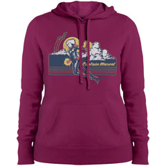 Marvel Captain Marvel Flight Clouds Vintage Women Hooded Sweatshirt Women Hooded Sweatshirt - parenttees