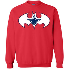 We Are The Dallas Cowboys Batman Nfl Mashup Crewneck Pullover Sweatshirt Crewneck Pullover Sweatshirt - parenttees