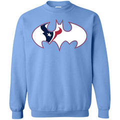 We Are The Houston Texans Batman Nfl Mashup Crewneck Pullover Sweatshirt Crewneck Pullover Sweatshirt - parenttees