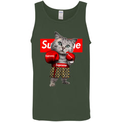 Supreme Boxing Cat Best Funny T-shirt Men Cotton Tank Men Cotton Tank - parenttees