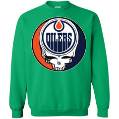 Edmonton Oilers Grateful Dead Steal Your Face Hockey Nhl Shirts Crewneck Pullover Sweatshirt Crewneck Pullover Sweatshirt - parenttees