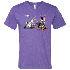 Star Wars T-shirts Rabbit Vs Duck Donald Funny Men V-Neck T-Shirt Men V-Neck T-Shirt - parenttees