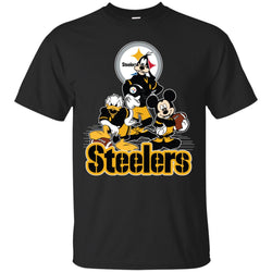 Mickey Mouse Pittsburgh Steelers American Football Nfl Sports Shirt Men Cotton T-Shirt