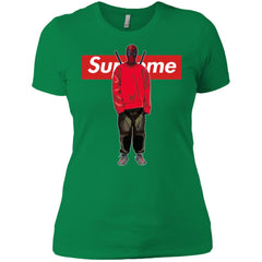 Supreme Deadpool Hiphop T-shirt Women Cotton T-Shirt Women Cotton T-Shirt - parenttees