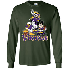 Mickey Mouse Minnesota Vikings American Football Nfl Sports Shirt Men Long Sleeve Shirt Men Long Sleeve Shirt - parenttees