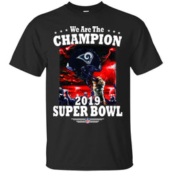 Nfl – Los Angeles Rams We Are The Champion 2019 Super Bowl Football Men Cotton T-Shirt