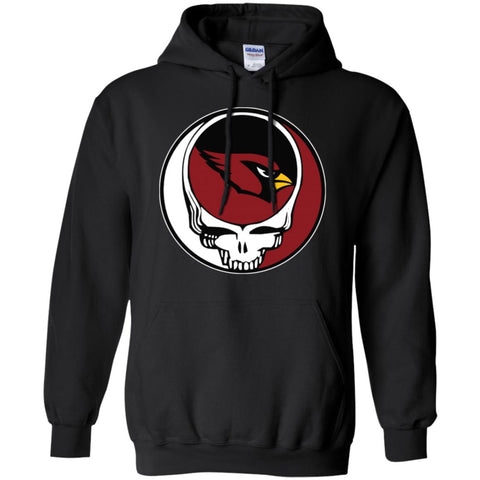 Arizona Cardinals Grateful Dead Steal Your Face Football Nfl Shirts Pullover Hoodie Sweatshirt Black / S Pullover Hoodie Sweatshirt - parenttees