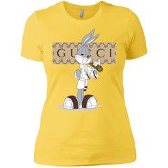 Gucci Rabbit Smoking Funny T-shirt Women Cotton T-Shirt Women Cotton T-Shirt - parenttees