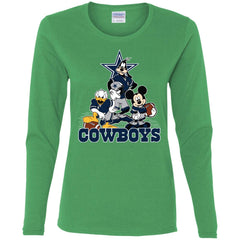 Mickey Mouse Dallas Cowboys American Football Nfl Sports Shirt Women Long Sleeve Shirt Women Long Sleeve Shirt - parenttees