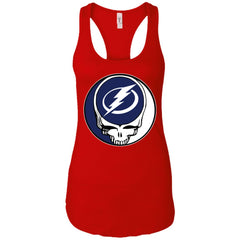 Tampa Bay Lightning Grateful Dead Steal Your Face Hockey Nhl Shirts Women Tank Top Women Tank Top - parenttees