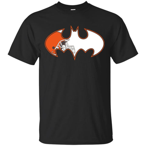 We Are The Cleveland Browns Batman Nfl Mashup Men Cotton T-Shirt Black / S Men Cotton T-Shirt - parenttees