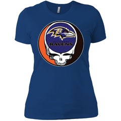 Baltimore Ravens Grateful Dead Steal Your Face Football Nfl Shirts Women Cotton T-Shirt Women Cotton T-Shirt - parenttees