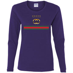 Gucci Logo Vintage Women Long Sleeve Shirt Women Long Sleeve Shirt - parenttees