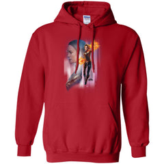 Captain Marvel Flying Space Portrait Pullover Hoodie Sweatshirt Pullover Hoodie Sweatshirt - parenttees