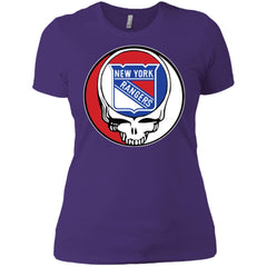 New York Rangers Grateful Dead Steal Your Face Hockey Nhl Shirts Women Cotton T-Shirt Women Cotton T-Shirt - parenttees