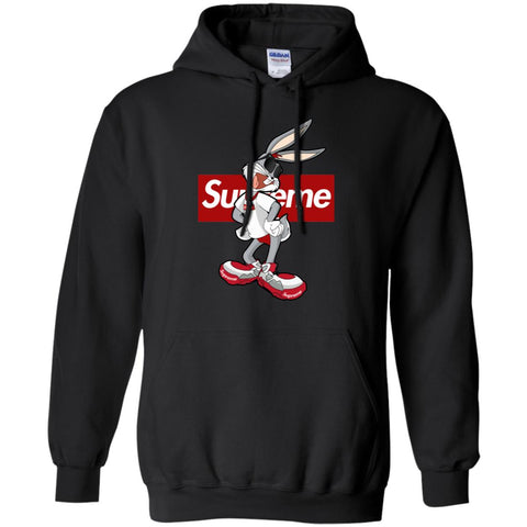 Supreme Rabbit T Shirt Pullover Hoodie Sweatshirt Black / S Pullover Hoodie Sweatshirt - parenttees