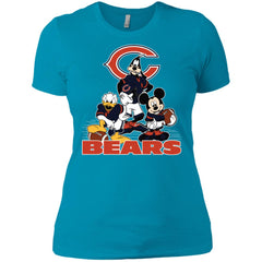 Mickey Mouse Chicago Bears American Football Nfl Sports Shirt Women Cotton T-Shirt Women Cotton T-Shirt - parenttees