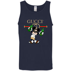 Gucci Mickey Mouse Drink Beer T-shirt Men Cotton Tank Men Cotton Tank - parenttees