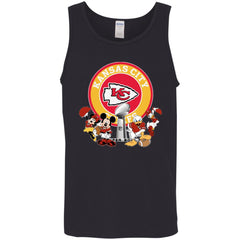 Nfl – Kansas City Chiefs Super Bowl 2019 Mickey Mouse Minnie Mouse Donald Duck Daisy Duck Football Men Cotton Tank Men Cotton Tank - parenttees