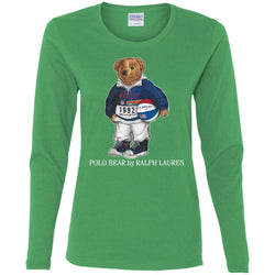 Ralph Lauren Polo Bear T-shirt Women Long Sleeve Shirt