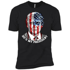 Donald Trump American Flag T-shirt Men Short Sleeve T-Shirt Men Short Sleeve T-Shirt - parenttees