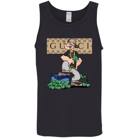 Gucci Cartoon T-shirt Men Cotton Tank Black / X-Small Men Cotton Tank - parenttees