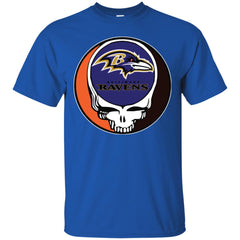 Baltimore Ravens Grateful Dead Steal Your Face Football Nfl Shirts Men Cotton T-Shirt Men Cotton T-Shirt - parenttees