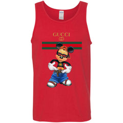 Gucci Logo Mickey Gift Trending T-shirt Men Cotton Tank Men Cotton Tank - parenttees