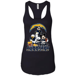 Mickey Mouse Los Angeles Chargers American Football Nfl Sports Shirt Women Tank Top