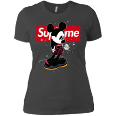 Supreme Mickey Babe Cute Love T-shirt Women Cotton T-Shirt Women Cotton T-Shirt - parenttees