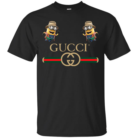 Gucci T-shirt Minion Funny Film T-shirt Men Cotton T-Shirt Black / S Men Cotton T-Shirt - parenttees