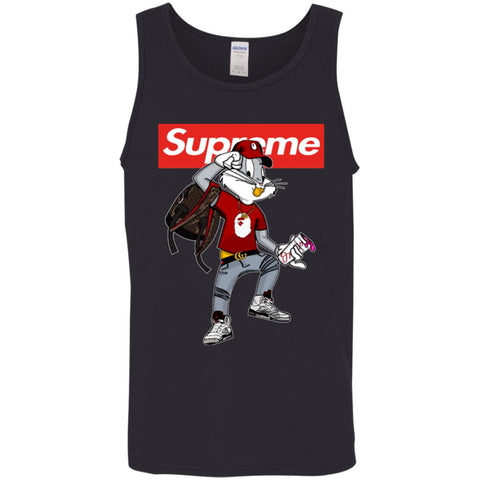 Supreme Rabbit Shirt Men Cotton Tank Black / X-Small Men Cotton Tank - parenttees