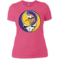 Minnesota Vikings Grateful Dead Steal Your Face Football Nfl Shirts Women Cotton T-Shirt Women Cotton T-Shirt - parenttees