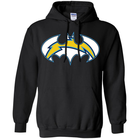 We Are The Los Angeles Chargers Batman Nfl Mashup Pullover Hoodie Sweatshirt Black / S Pullover Hoodie Sweatshirt - parenttees