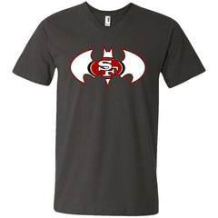 We Are The San Francisco 49ers Batman Nfl Mashup Men V-Neck T-Shirt Men V-Neck T-Shirt - parenttees