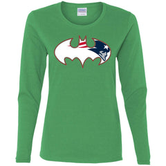 We Are The New England Patriots Batman Nfl Mashup Women Long Sleeve Shirt Women Long Sleeve Shirt - parenttees