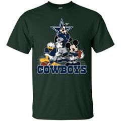 Mickey Mouse Dallas Cowboys American Football Nfl Sports Shirt Men Cotton T-Shirt Men Cotton T-Shirt - parenttees