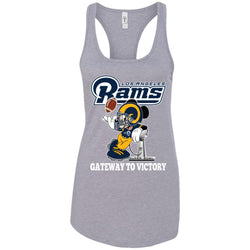 Los Angeles Rams Gateway To Victory Super Bowl 2019 Mickey Mouse Football Nfl Women Tank Top