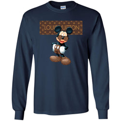 Best Louis Vuitton Mickey Mouse Shirt Men Long Sleeve Shirt