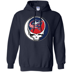 Columbus Blue Grateful Dead Steal Your Face Hockey Nhl Shirts Pullover Hoodie Sweatshirt