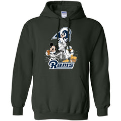 Nfl – Los Angeles Rams Donald Duck Goofy Mickey Mouse Super Bowl 2019 Football Pullover Hoodie Sweatshirt Pullover Hoodie Sweatshirt - parenttees